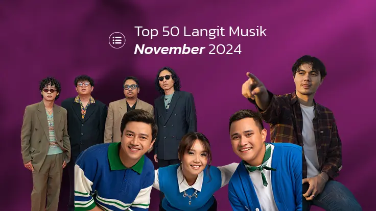 DERETAN KARYA TERFAVORIT #TOP 50 POP NOVEMBER 2024